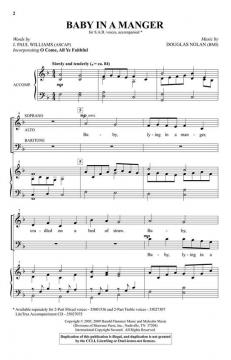 Baby in a Manger von Douglas Nolan (Download) 