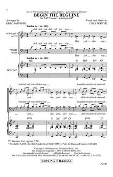 Begin the Beguine von Cole Porter 
