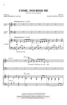 Come, Nourish Me von David Lantz III (Download) 