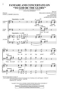 Fanfare and Concertato on 'To God Be The Glory' von William Howard Doane (Download) 