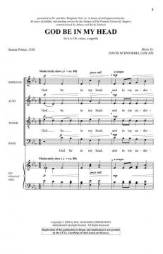 God Be in My Head von David Schwoebel (Download) 