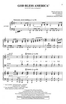 God Bless America von Irving Berlin 