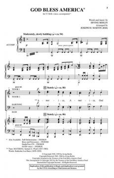 God Bless America von Irving Berlin 
