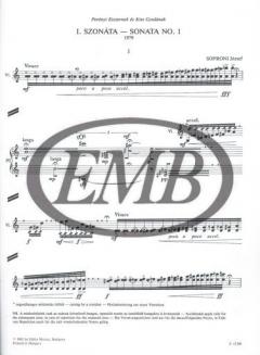 Sonata No. 1 von Jozsef Soproni 