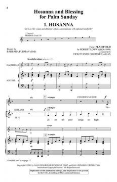 Hosanna and Blessing for Palm Sunday von Vicki Tucker Courtney (Download) 