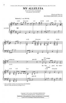 My Alleluia von Heather Sorenson (Download) 