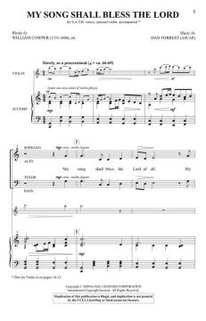 My Song Shall Bless the Lord von Dan Forrest (Download) 