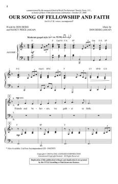 Our Song of Fellowship and Faith (Download) 