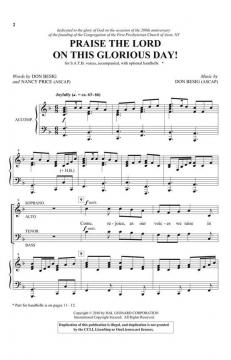 Praise the Lord on This Glorious Day! von Don Besig (Download) 