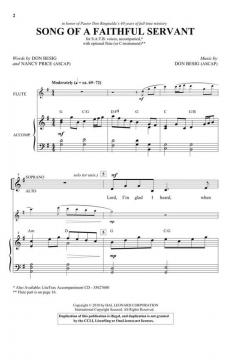 Song of a Faithful Servant von Don Besig (Download) 