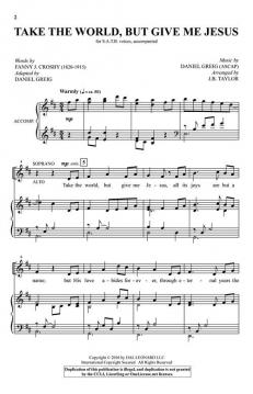 Take the World, but Give Me Jesus von Daniel Greig (Download) 