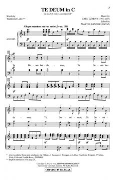 Te Deum in C von Martin Banner 