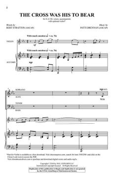 The Cross Was His to Bear von Patti Drennan (Download) 