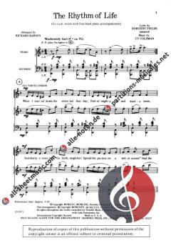 The Rhythm of Life von Cy Coleman 