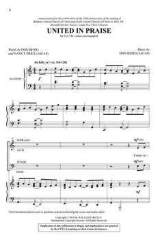 United in Praise von Don Besig 