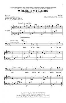 Where Is My Lamb? von Charles McCartha 