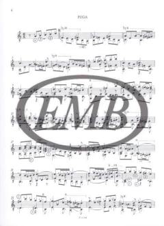 Suite BWV 997 für Laute von J.S. Bach 