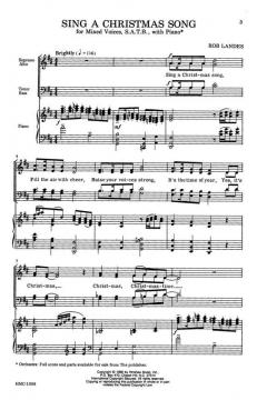 Sing A Christmas Song von Rob LandesRob Landes 