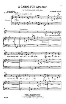 A Carol For Advent von Gilbert M. Martin 