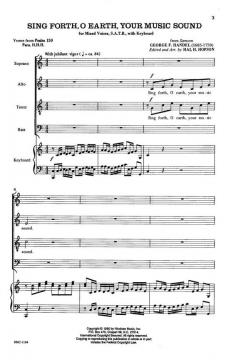 Sing Forth, O Earth, Your Music Sound von Hal H. Hopson 