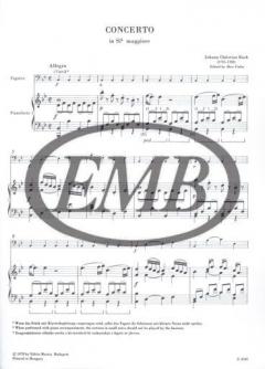 Concerto in E flat major for Bassoon and Orchestra (Johann Christian Bach) 