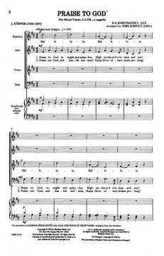 Praise To God von Dmitry Stepanovych BortnianskyEmil Radully 