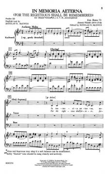 In Memoria Aeterna von Antonio Vivaldi 