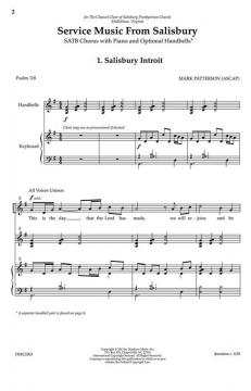 Service Music From Salisbury von Mark Patterson 