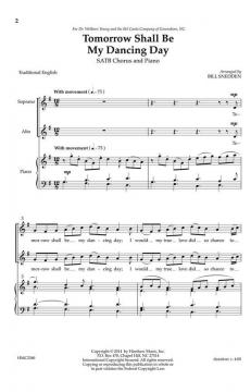 Tomorrow Shall Be My Dancing Day von BILL Snedden 