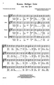 Come Holy Spirit (Komm, Heiliger Geist) von Hans Leo HasslerDennis Shrock 