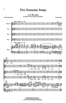 Two Nonsense Songs von Samuel Adler 