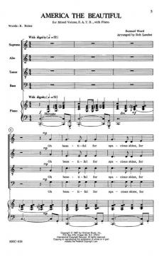 America The Beautiful von Samuel A. Ward 