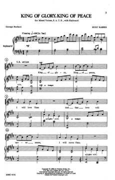 King Of Glory, King Of Peace von Kurt Kaiser 