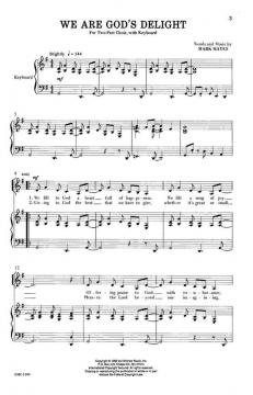 We Are God's Delight von Mark Hayes 