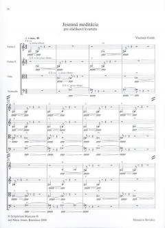 Compositions for String Quartet Mn06 von Vladimir Godar 