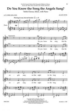 Do You Know The Song The Angels Sang? von Allen Pote 