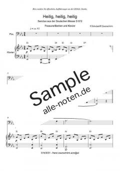 Zum Sanctus (Heilig, heilig) von Franz Schubert (Download) 