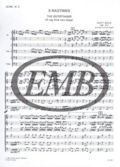 5 Ragtimes For Brass Ensemble (Scott Joplin) 