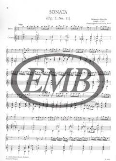 Sonate a-Moll von Benedetto Marcello für Flöte und Gitarre im Alle Noten Shop kaufen