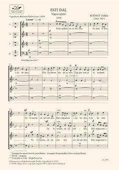 Evening Song (Zoltan Kodaly) 