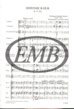 Symphony in B-flat major, K 319 von Wolfgang Amadeus Mozart 