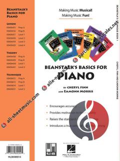 Beanstalk Basics For Piano Technique Book Level 1 von Cheryl Finn 