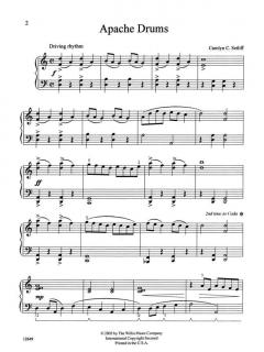 Apache Drums Early Intermediate Piano Solo von Carolyn C. Setliff 