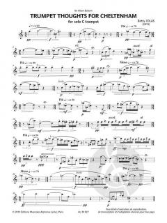 Trumpet thoughts for Cheltenham von Betsy Jolas im Alle Noten Shop kaufen