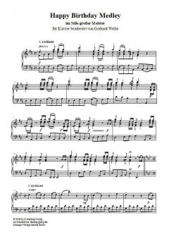 Happy Birthday Medley +CD von Gerhard Weihe 