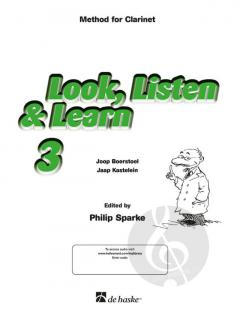 Look, Listen & Learn 3 Clarinet von Phillip Sparke 