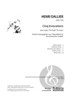 Fünf Invocations für Orgel von Dallier, Henri im Alle Noten Shop kaufen