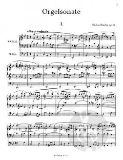 Orgelsonate Nr. 1 g-Moll op.19 von Michael Dachs im Alle Noten Shop kaufen
