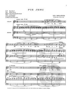 Pie Jesu für hohe Stimme und Orgel von Lili Boulanger 