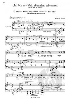 Sieben Lieder aus letzter Zeit (Rückert-Lieder) von Gustav Mahler 